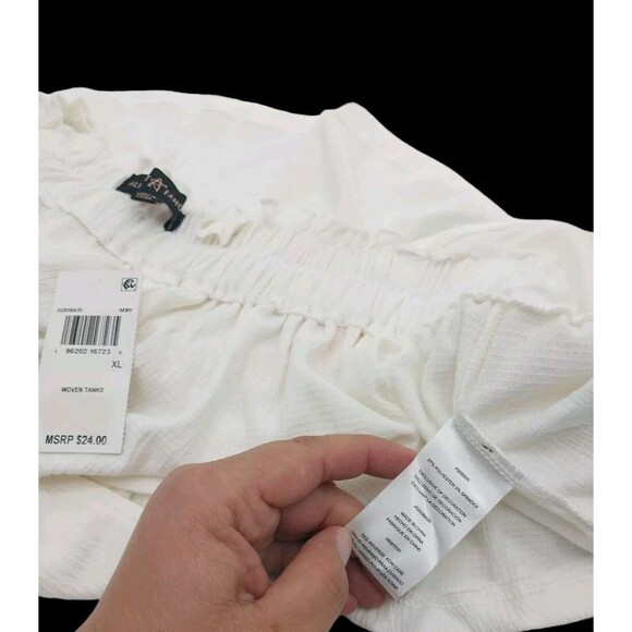 Almost Famous Women's Halter Crop Top Shirt Junior's Size XL Tanks Ivory New - Picture 11 of 12